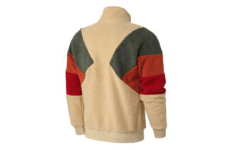 Chaqueta Sherpa Retro Block “Marrón Rojo Verde”