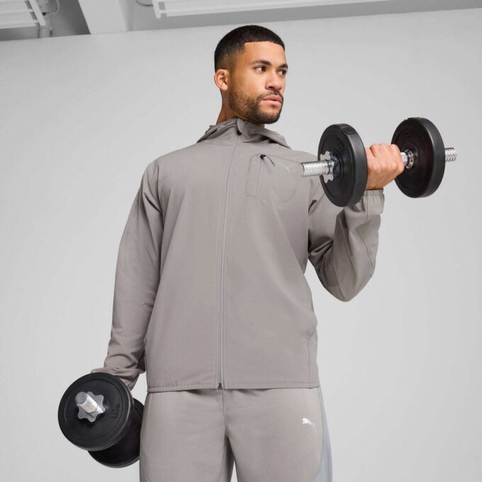 Chaqueta tejida de entrenamiento para hombre