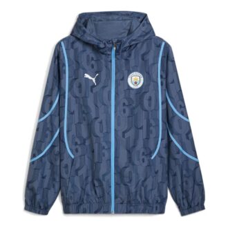 Chaqueta tejida prepartido del Manchester City “Azul tinta”