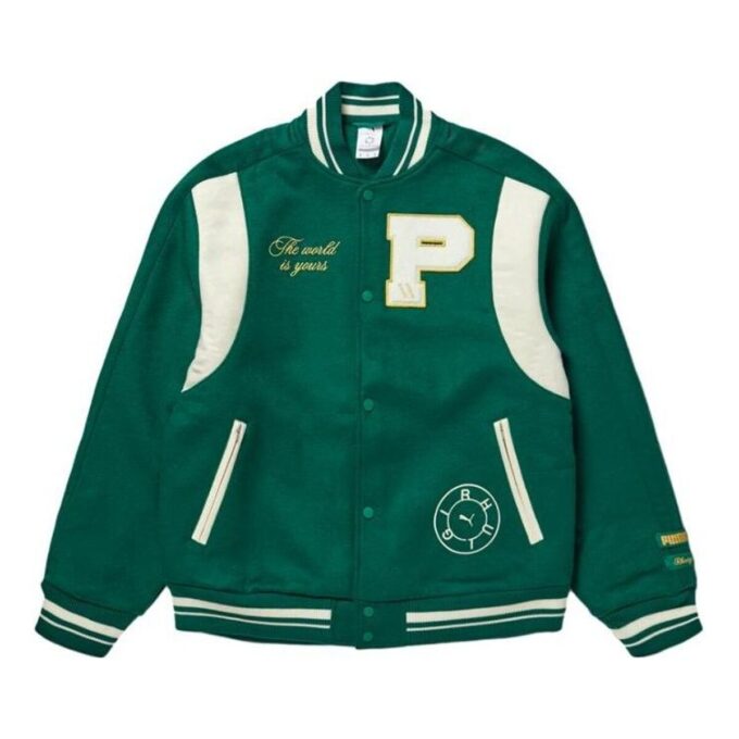 Chaqueta universitaria PUMA x RHUIGI “Verde”