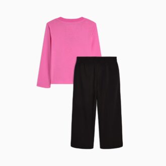 Conjuntos a juego: camiseta de manga larga y pantalones anchos para niños pequeños Conjuntos a juego: camiseta de manga larga y pantalones anchos para niños pequeños