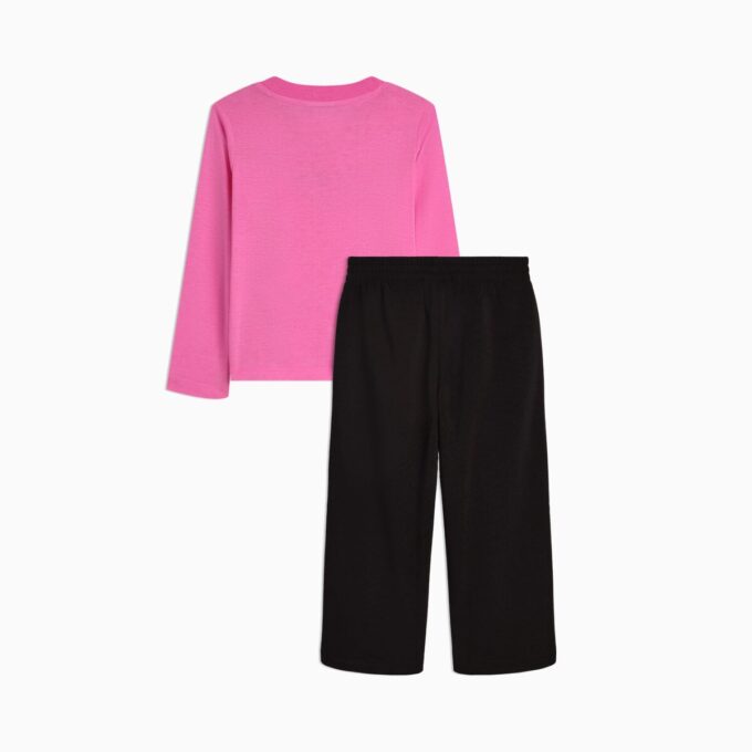 Conjuntos a juego: camiseta de manga larga y pantalones anchos para niños pequeños Conjuntos a juego: camiseta de manga larga y pantalones anchos para niños pequeños