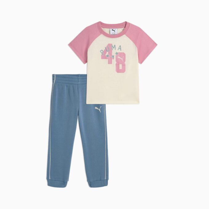 Conjuntos a juego de camiseta y joggers de polar para niños pequeños