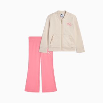 Conjuntos a juego de chaqueta polar y leggings acampanados para niños pequeños Conjuntos a juego de chaqueta polar y leggings acampanados para niños pequeños