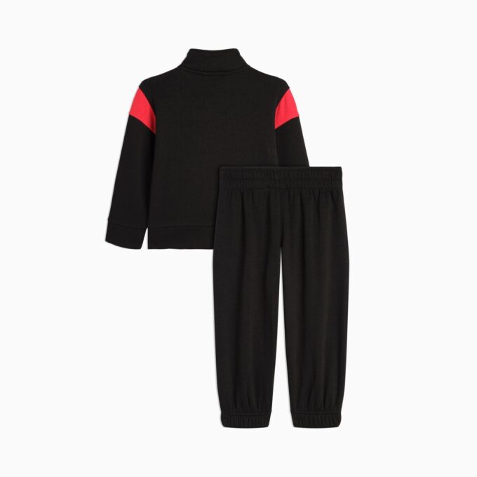 Conjuntos a juego de chándal y sudadera de algodón polar con cremallera de un cuarto para niños pequeños Conjuntos a juego de chándal y sudadera de algodón polar con cremallera de un cuarto para niños pequeños