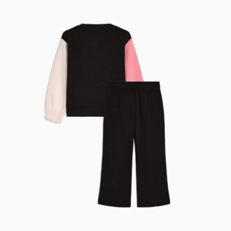 Conjuntos a juego de sudadera polar y pantalones anchos para niños pequeños Conjuntos a juego de sudadera polar y pantalones anchos para niños pequeños