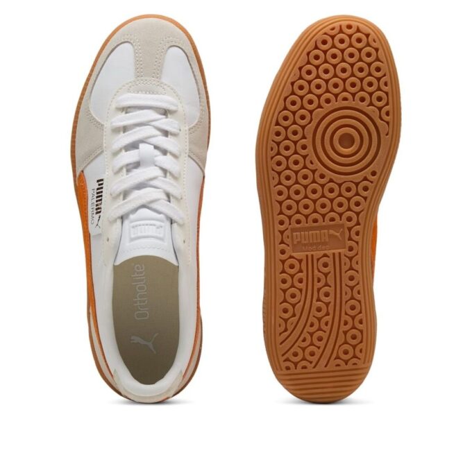 Cuero Palermo “Blanco Naranja Glo”