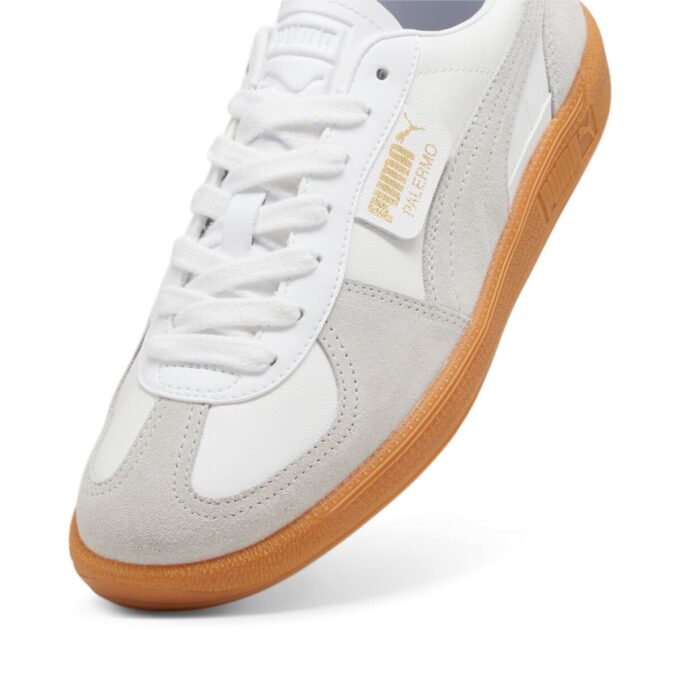 Cuero Palermo “Goma Blanca Glacial Gris”