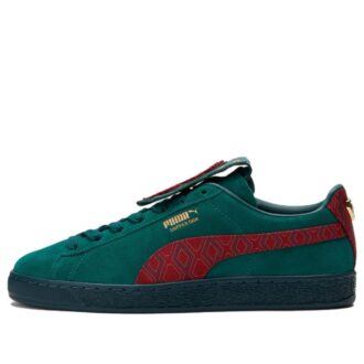 Dapper Dan x Suede “Estampado Jacquard – Verde Universitario”