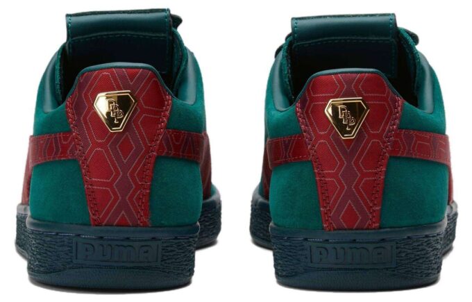 Dapper Dan x Suede “Estampado Jacquard – Verde Universitario”