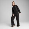 DARE TO Chaqueta tejida extragrande con cremallera completa para mujer DARE TO Chaqueta tejida extragrande con cremallera completa para mujer