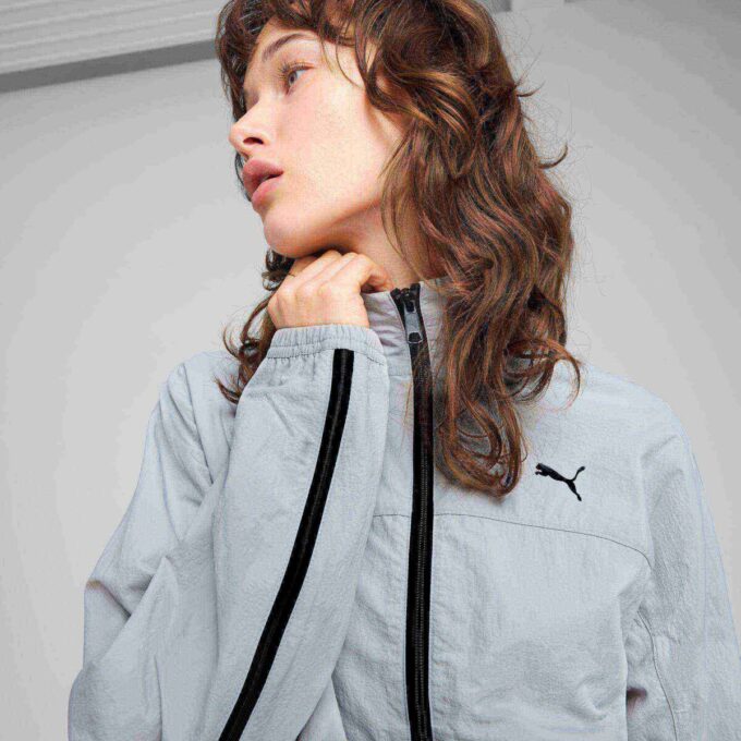 DARE TO Chaqueta tejida extragrande con cremallera completa para mujer DARE TO Chaqueta tejida extragrande con cremallera completa para mujer