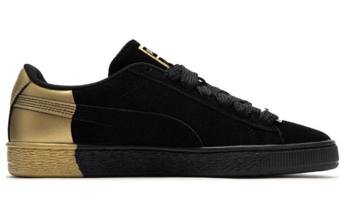 Equipo de baile Suede “Negro Dorado Metálico”