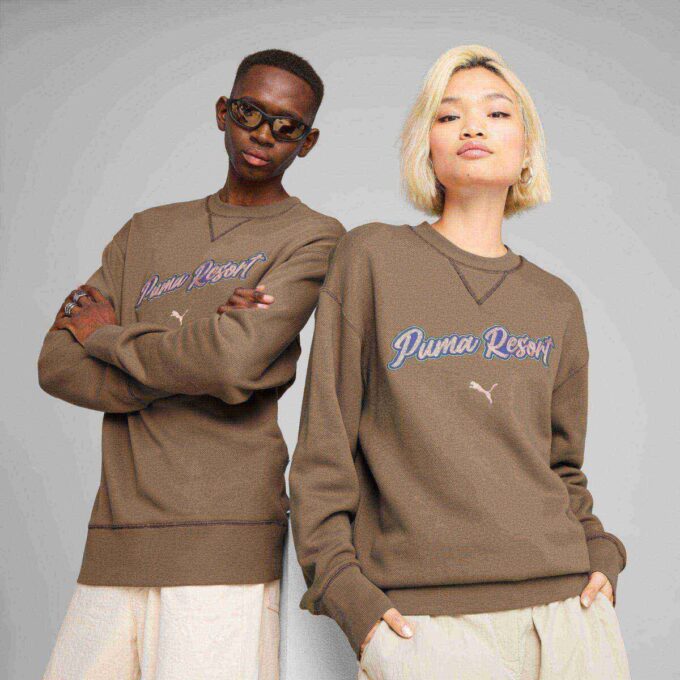ESENCIALES PREMIUM Sudadera con capucha y estampado relajado para hombre ESENCIALES PREMIUM Sudadera con capucha y estampado relajado para hombre