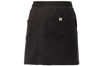 Falda clásica T7 para mujer, estilo casual, deportiva, con cordón, color negro