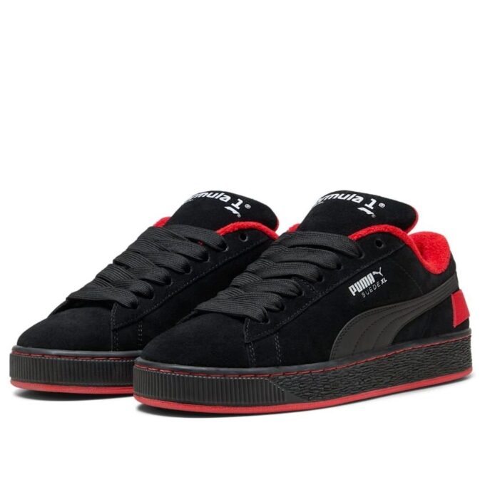 Fórmula 1 75 años Suede XL “Black Pop Red”