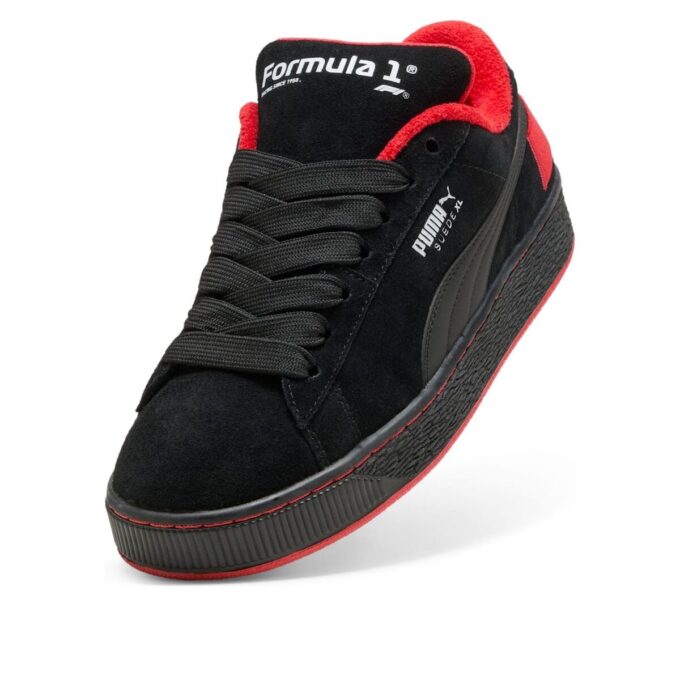 Fórmula 1 75 años Suede XL “Black Pop Red”