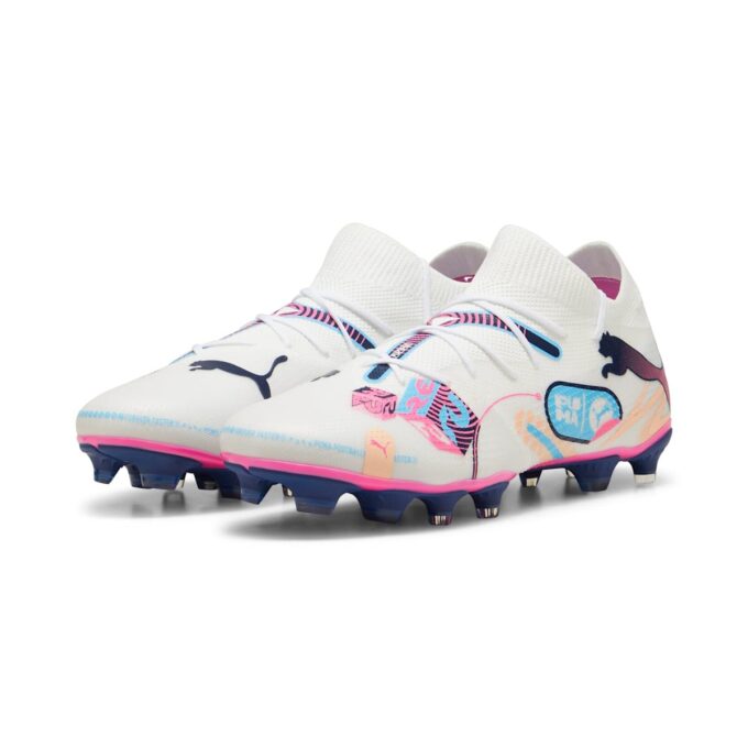 Future 7 Match Volume UP FG/AG “Blanco, Azul Luminoso, Rosa”