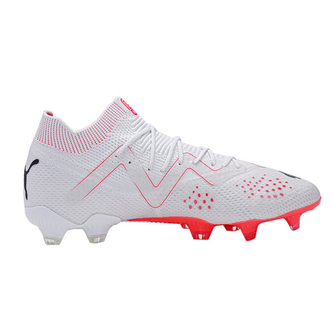 Future Ultimate FG/AG “Blanco-Negro PUMA-Orquídea Fuego”