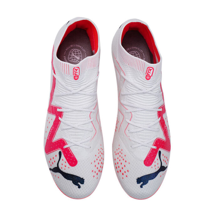Future Ultimate FG/AG “Blanco-Negro PUMA-Orquídea Fuego”