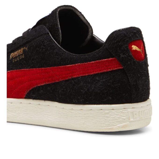 Gamuza vintage fabricada en Japón “Negro Rojo”