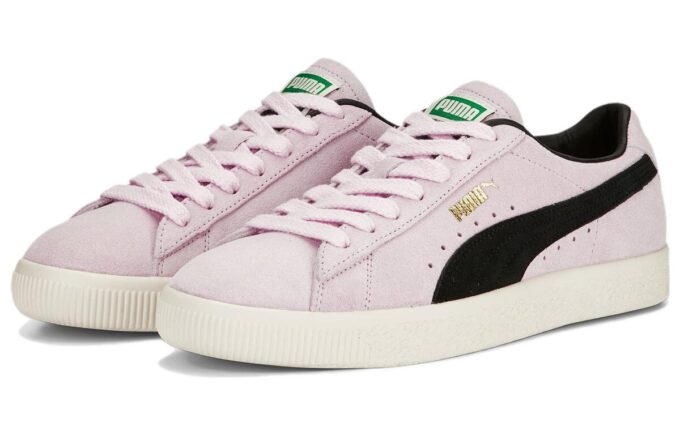 Gamuza vintage “rosa perla y negro”