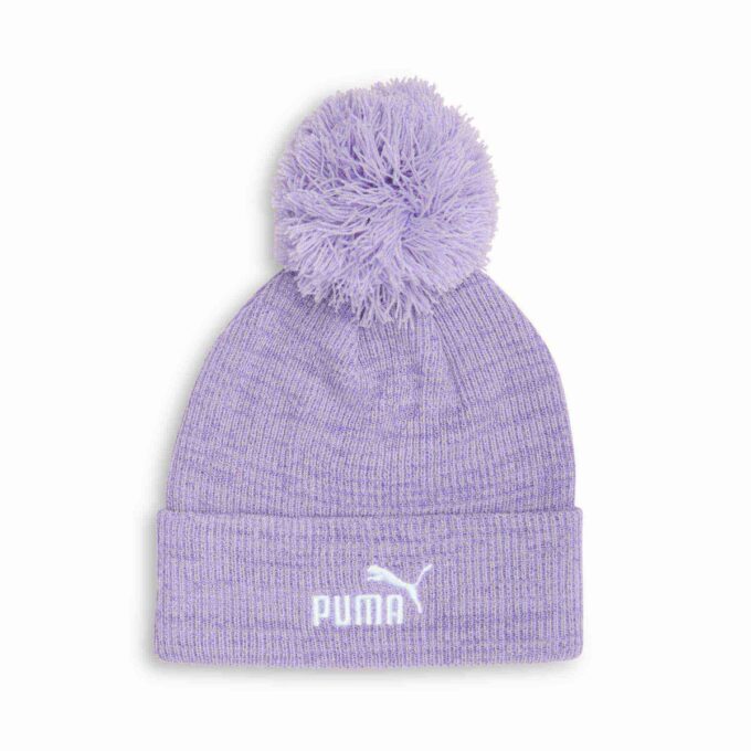 Gorro con pompón acanalado