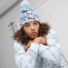 Gorro de invierno con pompones y copos de nieve Fair Isle