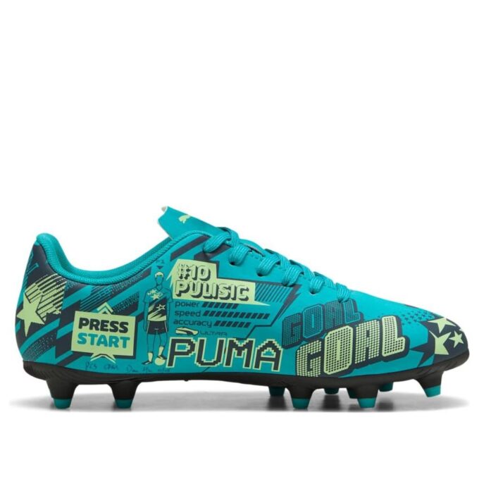 (GS) Christian Pulisic x Ultra Legacy FG/AG “Estampado integral – Aguamarina intenso”