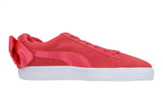 (GS) Lazo de gamuza “Rojo y blanco”