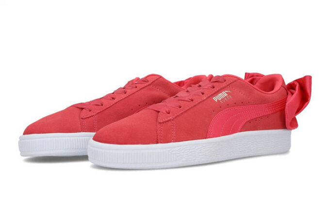 (GS) Lazo de gamuza “Rojo y blanco”