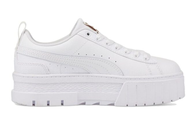 (GS) Mayze Leather “Blanco Equipo Dorado”