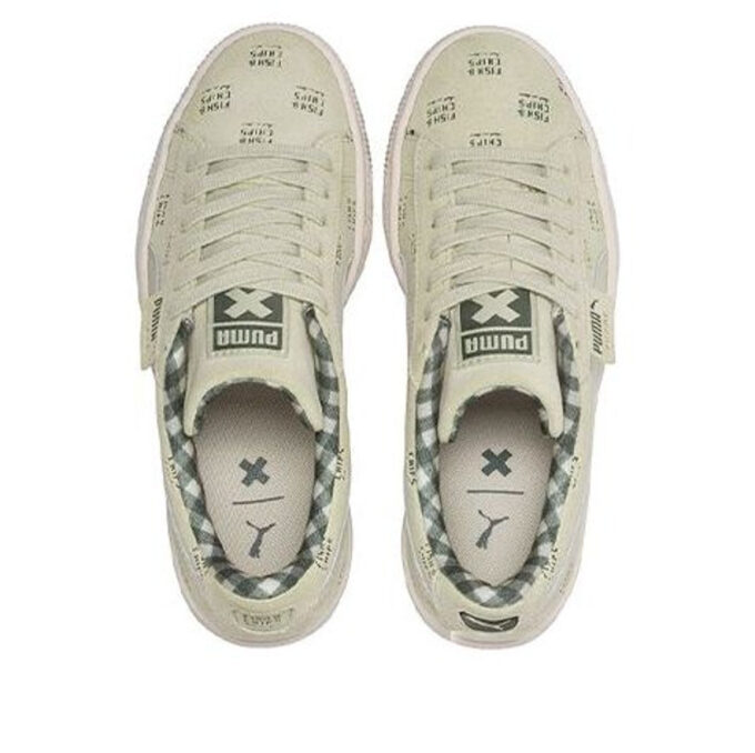 (GS) Suede Ldn x Tc “Verde oliva y blanco”