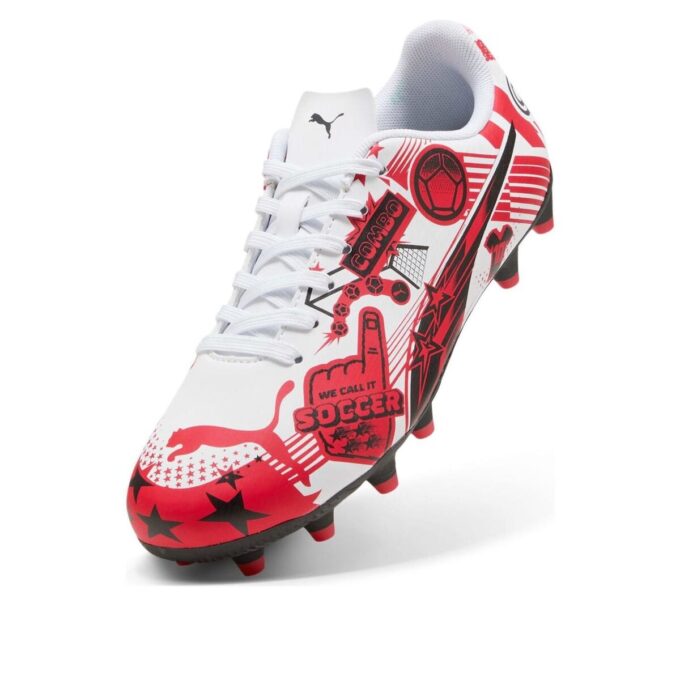 (GS) x Christian Pulisic Ultra Legacy FG/AG “Estampado integral – Blanco Rojo Negro”