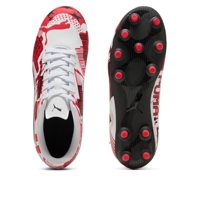 (GS) x Christian Pulisic Ultra Legacy FG/AG “Estampado integral – Blanco Rojo Negro”