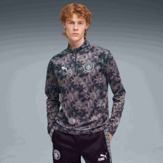 Jersey con cremallera de un cuarto para hombre del Manchester City