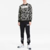 Jersey de manga larga con cuello redondo “Camuflaje negro”