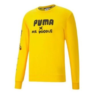Jersey deportivo de punto con cuello redondo y estampado amarillo