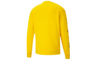 Jersey deportivo de punto con cuello redondo y estampado amarillo