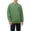 Jersey unisex de cuello redondo, manga larga y logo en color liso, verde