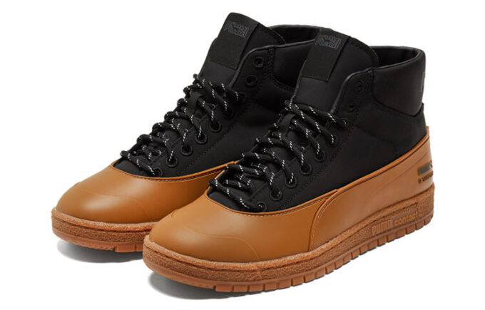 Maison Kitsune x Ralph Sampson 70 Mid “Goma negra”