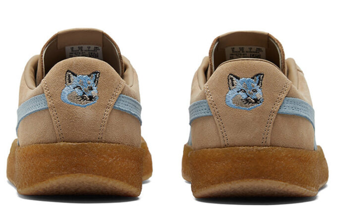 Maison Kitsune x Suede Crepe “Travertino Chambray Azul”
