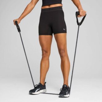 Mallas cortas de cintura alta de 5″ para mujer de LACE
