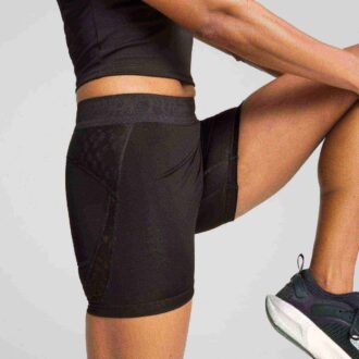 Mallas cortas de cintura alta de 5″ para mujer de LACE