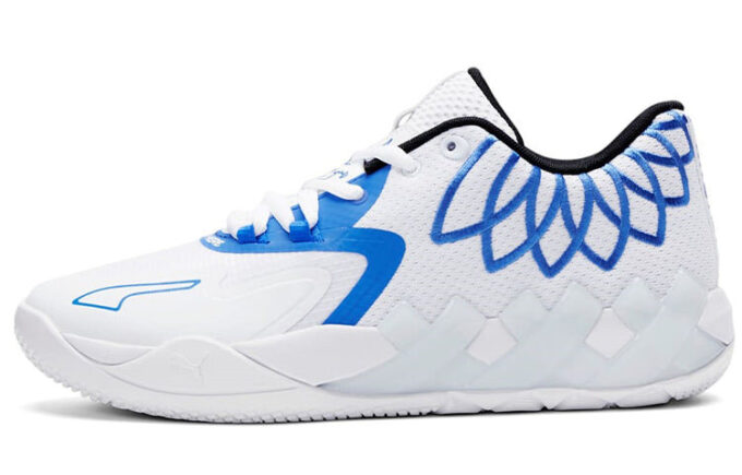 MB.01 Balón LaMelo bajo “Colores del equipo: Blanco Bluemazing”