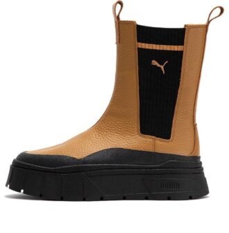 (Mujeres) Bota Chelsea Mayze Stack “Desert Tan”
