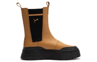 (Mujeres) Bota Chelsea Mayze Stack “Desert Tan”