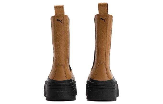 (Mujeres) Bota Chelsea Mayze Stack “Desert Tan”