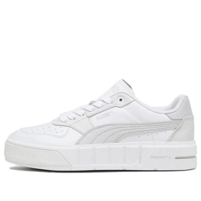 (Mujeres) Cali Court Leather “Blanco Gris Claro Fresco”