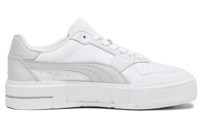 (Mujeres) Cali Court Leather “Blanco Gris Claro Fresco”